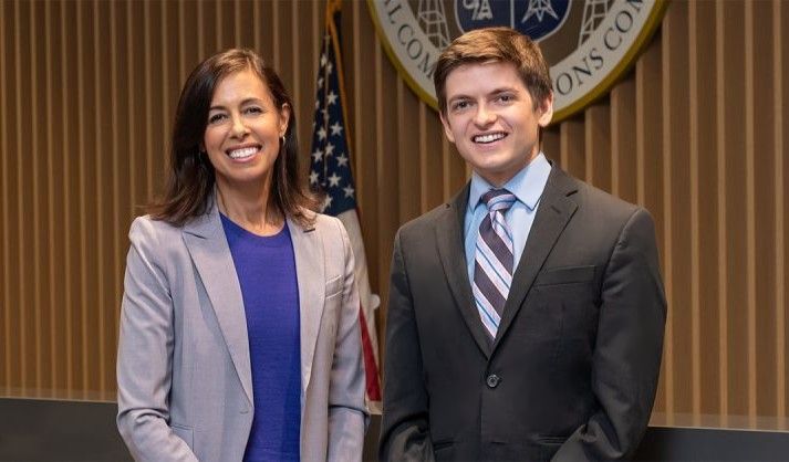 Me with FCC Commissioner Jessica Rosenworcel