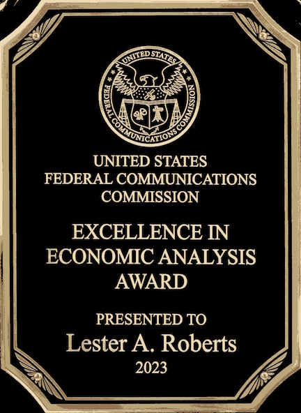 Excellence in Economic Analysis Award